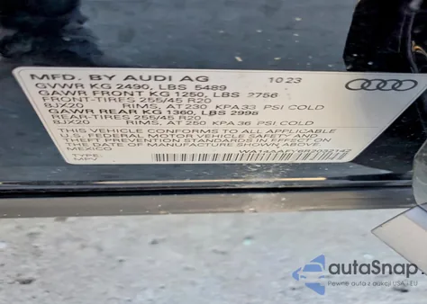 2024 Audi Q5 Sportback Premium 45 from USA, damaged, VIN WA14AAFY6R2032142